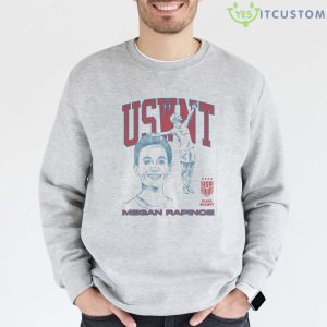 Playa Society Uswnt Megan Rapinoe T-Shirt - Grey Sweatshirt
