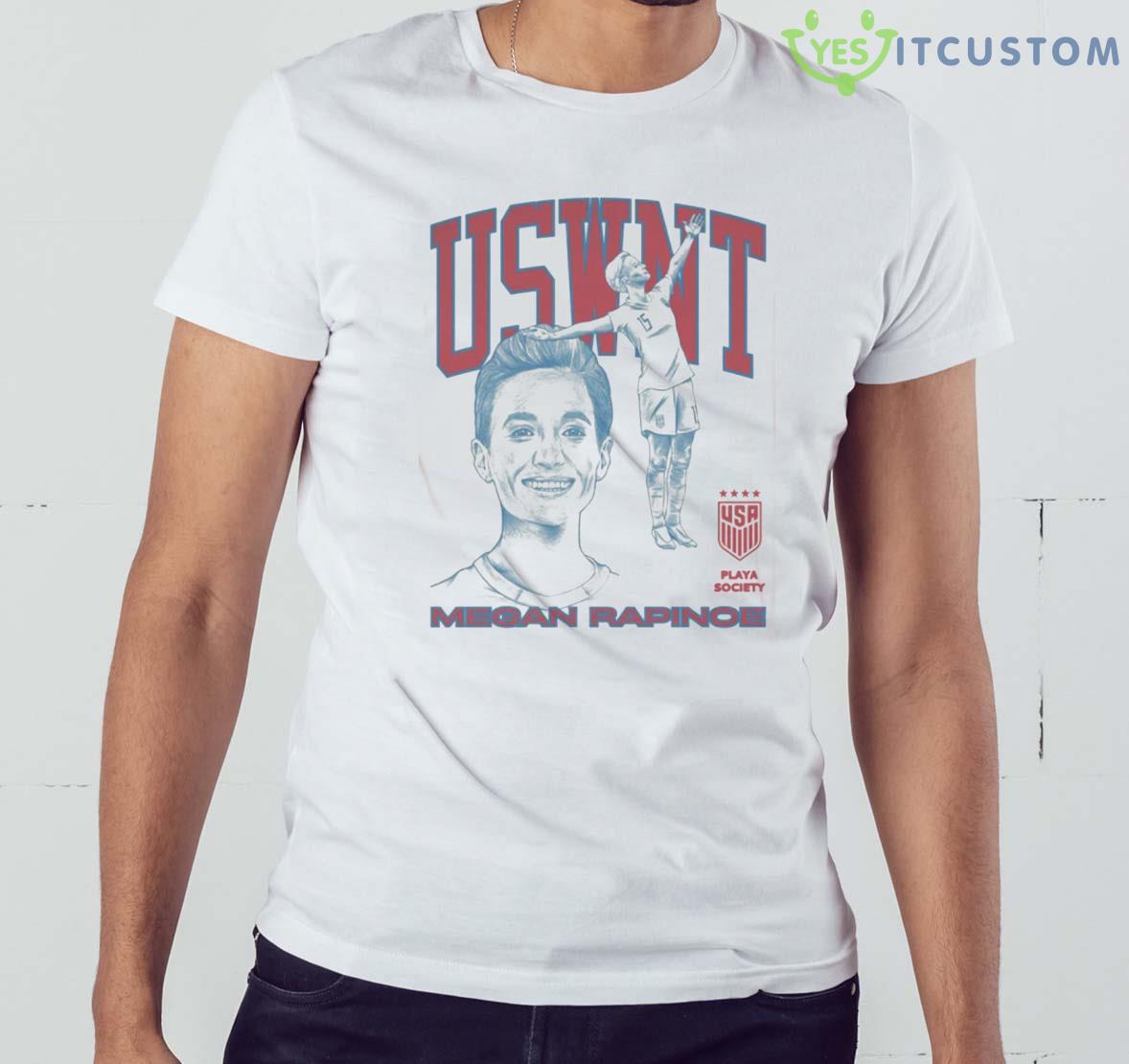 Playa Society Uswnt Megan Rapinoe T-Shirt 15 Playa Society Uswnt Megan Rapinoe T-Shirt - White Men T-Shirt