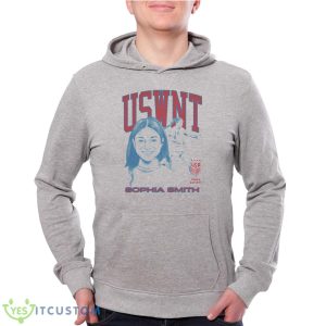 Playa Society Uswnt Sophia Smith T-Shirt - Grey Unisex Hoodie