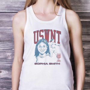 Playa Society Uswnt Sophia Smith T-Shirt - White Ladies Tank Top