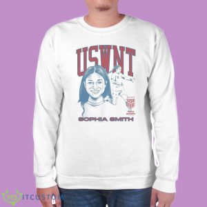 Playa Society Uswnt Sophia Smith T-Shirt - White Unisex Sweatshirt
