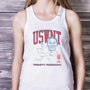 Playa Society Uswnt Trinity Rodman T-Shirt 10 Playa Society Uswnt Trinity Rodman T-Shirt - White Ladies Tank Top