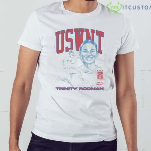Playa Society Uswnt Trinity Rodman T-Shirt 11 Playa Society Uswnt Trinity Rodman T-Shirt - White Men T-Shirt