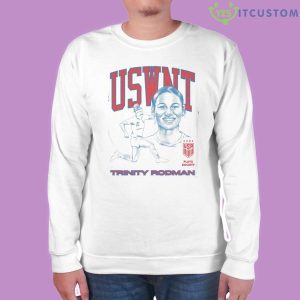 Playa Society Uswnt Trinity Rodman T-Shirt 13 Playa Society Uswnt Trinity Rodman T-Shirt - White Unisex Sweatshirt