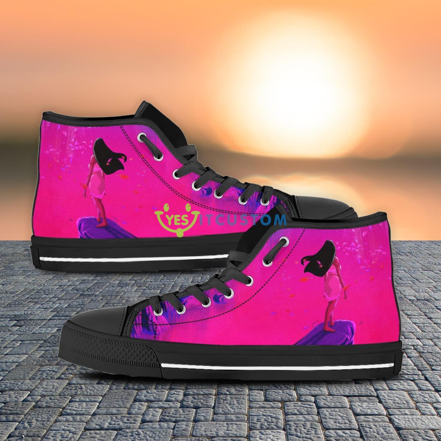 Pocahontas High Top Canvas Shoes Gift For Men And Women 2 Pocahontas High Top Canvas Shoes Gift For Men And Women Product Photo 1