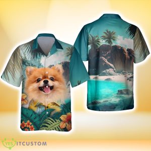 Pomeranian All Printed 3D Hawaiian Shirt For Dog Lover Product Photo 3