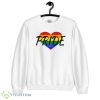 Pride (Heart) Funny White T Shirt Gift For Men And Women - 18000 Unisex Heavy Blend Crewneck Sweatshirt