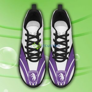 Pro League Shoes Beerschot VA Custom Name Big Logo Black White Sneakers For Fans - Beerschot VA Sneakers_9