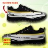 Pro League Shoes KAS Eupen Custom Name Big Logo Black White Sneakers For Fans - K.A.S. Eupen Sneakers_1