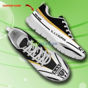 Pro League Shoes KAS Eupen Custom Name Big Logo Black White Sneakers For Fans - K.A.S. Eupen Sneakers_6