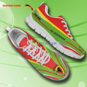Pro League Shoes KV Oostende Custom Name Big Logo Black White Sneakers For Fans - KV Oostende Sneakers_4