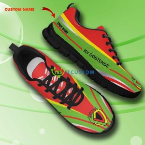 Pro League Shoes KV Oostende Custom Name Big Logo Black White Sneakers For Fans - KV Oostende Sneakers_8