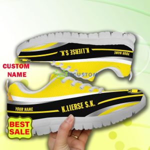 Pro League Shoes Lierse Kempenzonen Custom Name Big Logo Black White Sneakers For Fans 16 Pro League Shoes Lierse Kempenzonen Custom Name Big Logo Black White Sneakers For Fans - Lierse Kempenzonen Sneakers_8