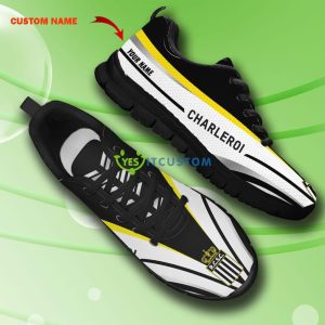 Pro League Shoes R Charleroi SC Custom Name Big Logo Black White Sneakers For Fans - R. Charleroi S.C Sneakers_9