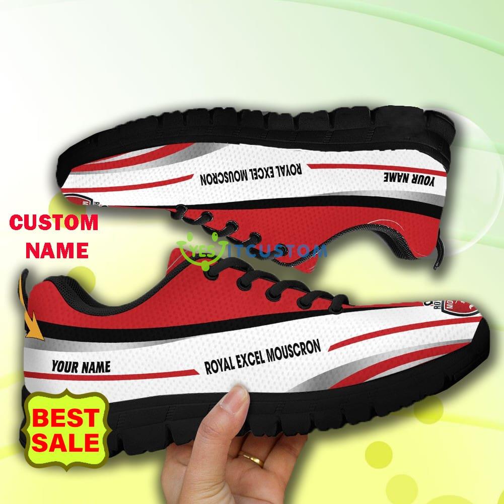 Pro League Shoes Royal Excel Mouscron Custom Name Big Logo Black White Sneakers For Fans 2 Pro League Shoes Royal Excel Mouscron Custom Name Big Logo Black White Sneakers For Fans - Royal Excel Mouscron Sneakers_10