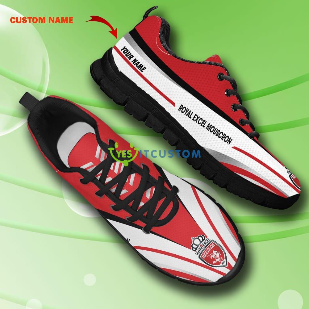 Pro League Shoes Royal Excel Mouscron Custom Name Big Logo Black White Sneakers For Fans 18 Pro League Shoes Royal Excel Mouscron Custom Name Big Logo Black White Sneakers For Fans - Royal Excel Mouscron Sneakers_8
