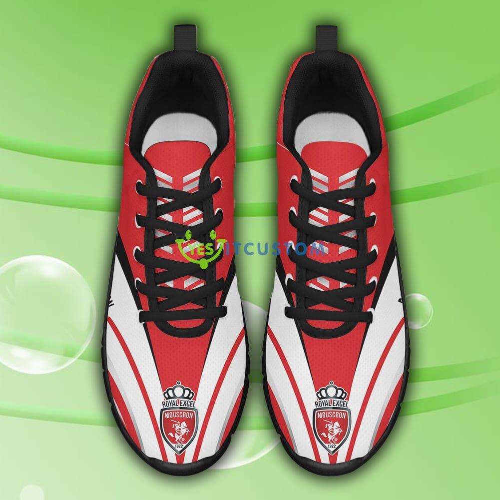 Pro League Shoes Royal Excel Mouscron Custom Name Big Logo Black White Sneakers For Fans 8 Pro League Shoes Royal Excel Mouscron Custom Name Big Logo Black White Sneakers For Fans - Royal Excel Mouscron Sneakers_9