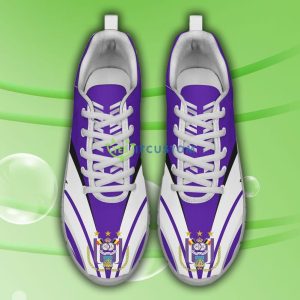 Pro League Shoes RSC Anderlecht Custom Name Big Logo Black White Sneakers For Fans 11 Pro League Shoes RSC Anderlecht Custom Name Big Logo Black White Sneakers For Fans - R.S.C. Anderlecht Sneakers_5