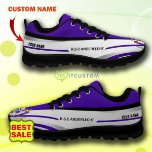 Pro League Shoes RSC Anderlecht Custom Name Big Logo Black White Sneakers For Fans 13 Pro League Shoes RSC Anderlecht Custom Name Big Logo Black White Sneakers For Fans - R.S.C. Anderlecht Sneakers_7