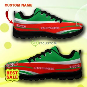 Pro League Shoes Zulte Waregem Custom Name Big Logo Black White Sneakers For Fans - Zulte Waregem Sneakers_7