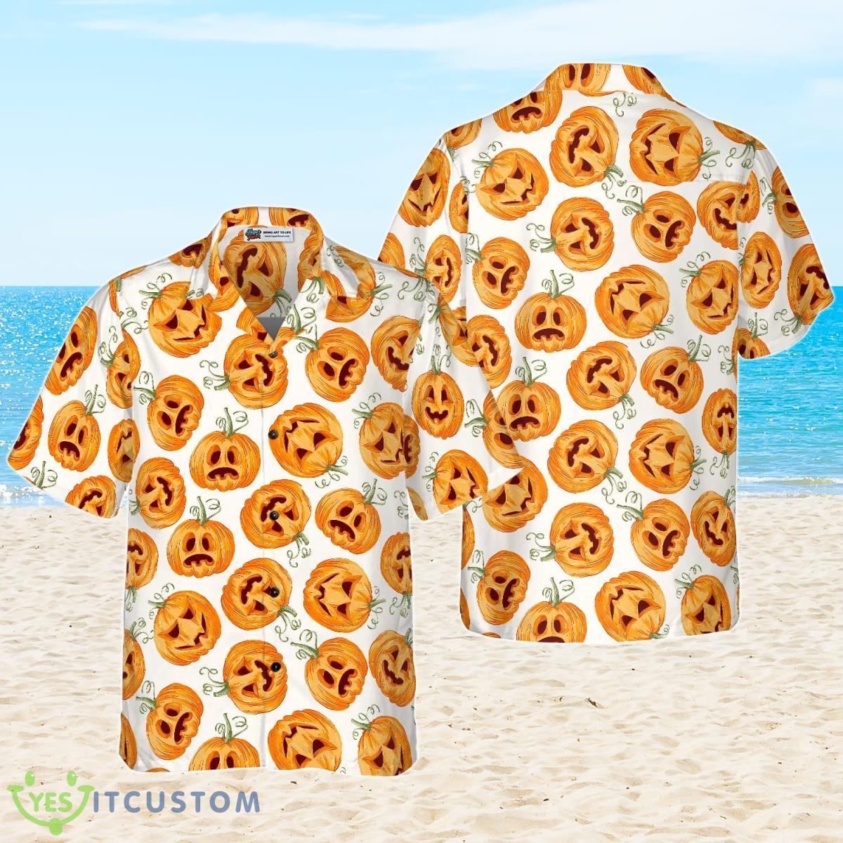 Pumpkin Pattern Halloween Hawaiian Shirt Best Gift For Men And Women 7 Pumpkin Pattern Halloween Hawaiian Shirt Best Gift For Men And Women Product Photo 2