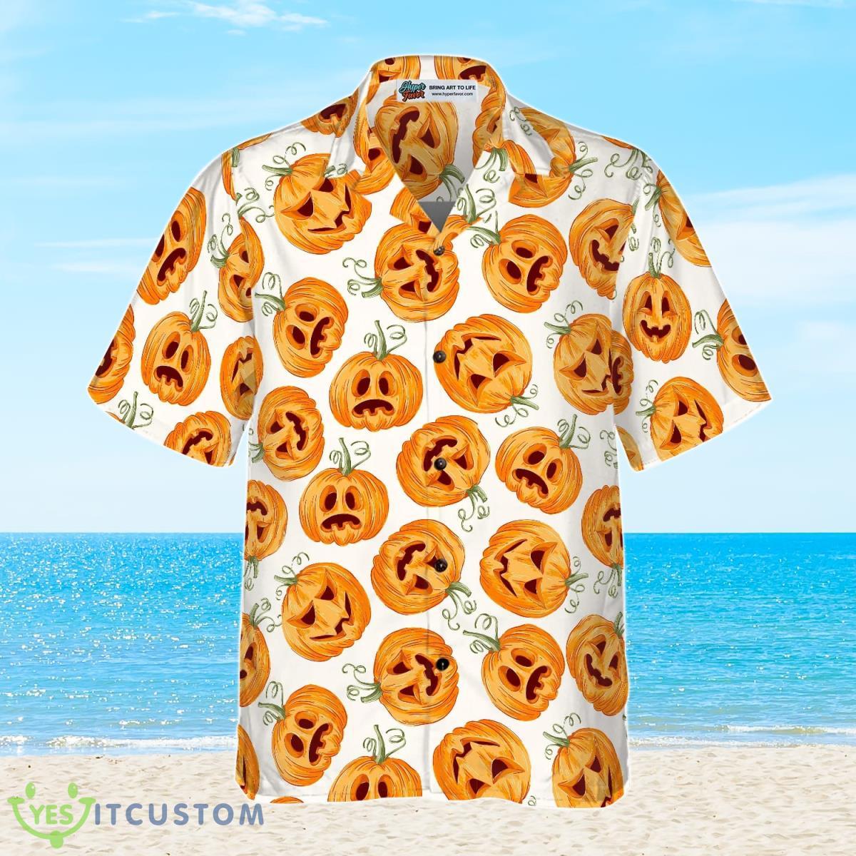 Pumpkin Pattern Halloween Hawaiian Shirt Best Gift For Men And Women 3 Pumpkin Pattern Halloween Hawaiian Shirt Best Gift For Men And Women Product Photo 3