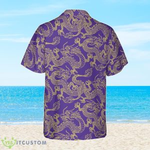 Purple And Gold Edition Oriental Dragon Hawaiian Shirt Best Gift For Men And Women Product Photo 2