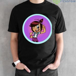 Purple Art The Ghost And Molly Mcgee Shirt For Men Women Youth Trending 2023 - Black Unisex T-Shirt