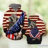 Raccoon American All Over Print 3D Hoodie Men And Women Gift Product Photo 1