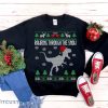 Rawring Through The Snow Raptor Santa Ugly Christmas Sweatshirt Men And Women Gift Christmas - Rawring Through The Snow Raptor Santa Ugly Christmas Sweatshirt Funny Dinosaur Holiday Dino Lover Gift Christmas Velociraptor Shirt_1