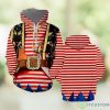 Red Stripy Pirate Costume All Over Print 3D Hoodie Cute Gift Product Photo 1