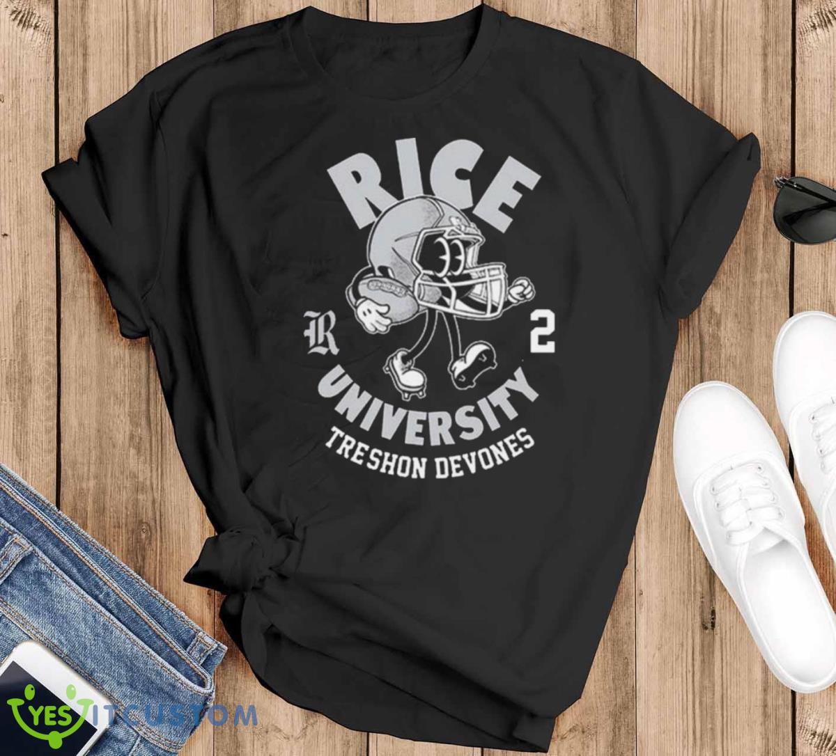 Rice Owls Tre’shon Devones 2023 NCAA Football Shirt Product Photo 1