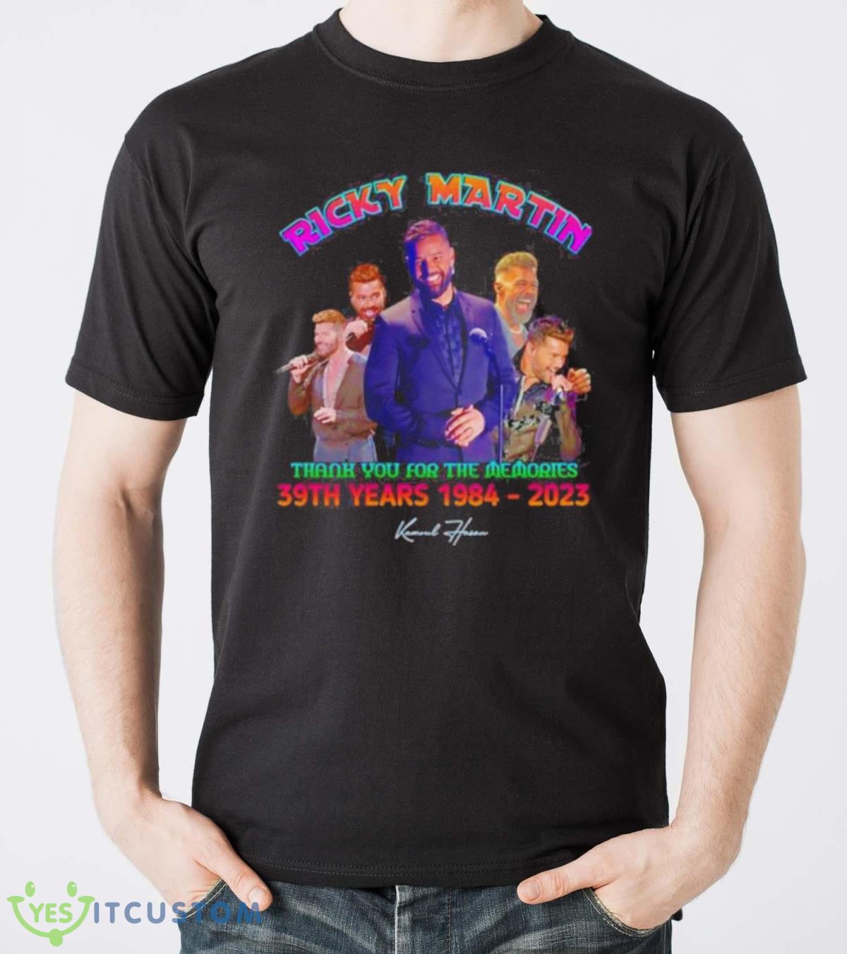 Ricky Martin Thank You For The Memories 39th Years 1984 2023 Signature Shirt 4 Ricky Martin Thank You For The Memories 39th Years 1984 2023 Signature Shirt Product Photo 4