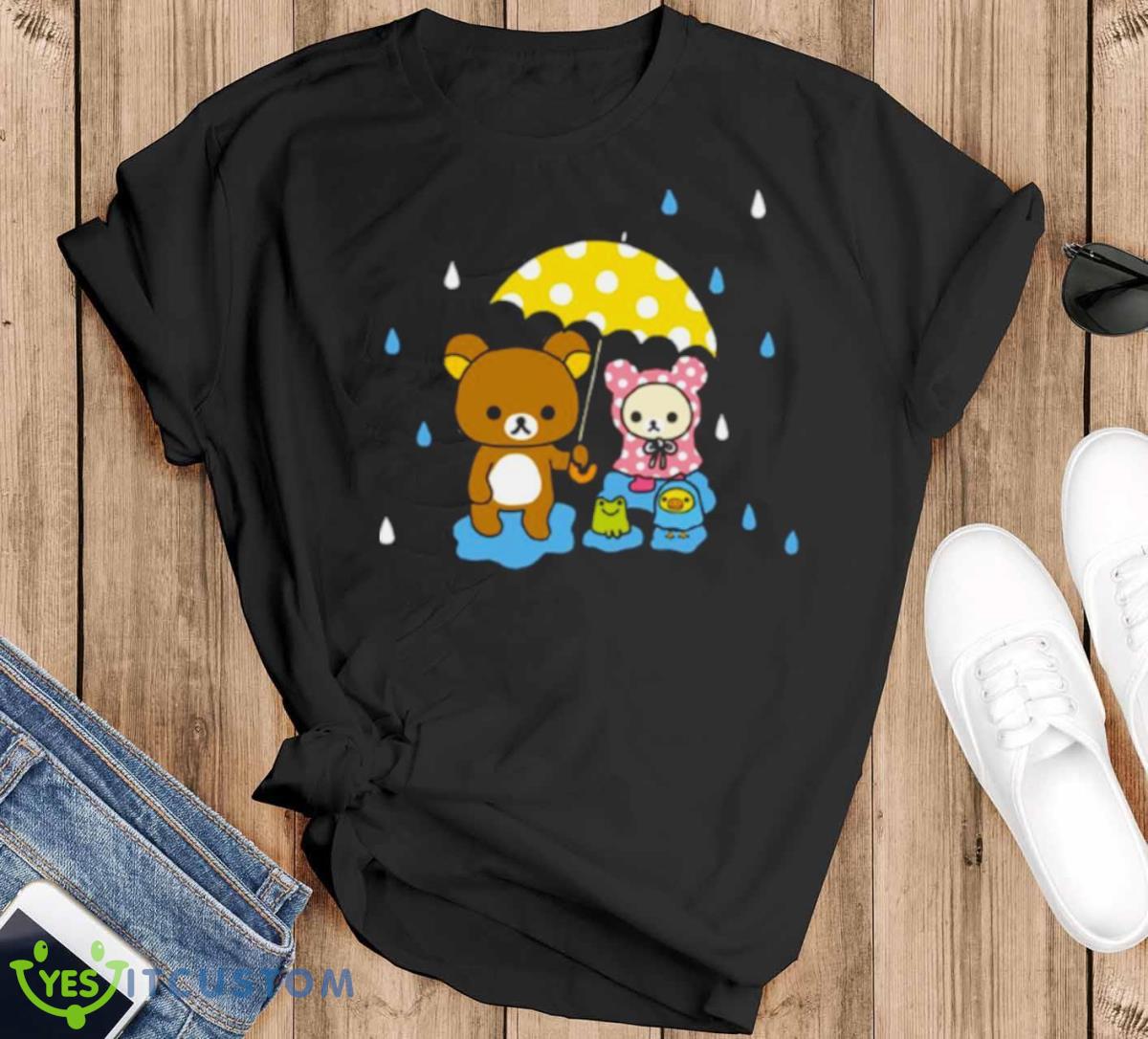 Rilakkuma And Korilakkuma In The Rain Shirt Product Photo 1