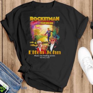 Rocket Man Elton John Yellow Brick Road The Final Tour Shirt, Hoodie, Sweatshirt - Black T-Shirt