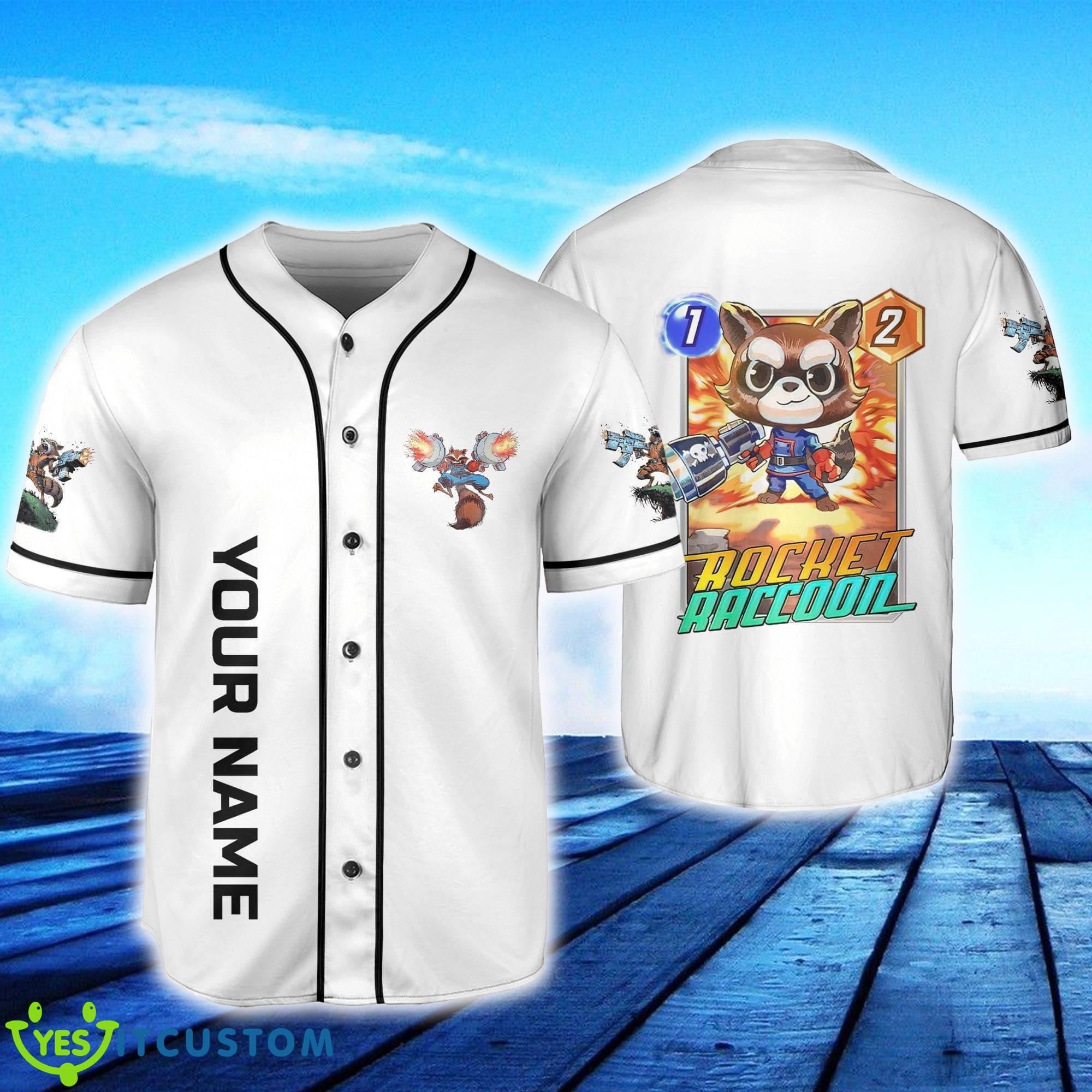 Rocket Raccoon Need A Gun Custom Name Baseball Jersey Gift For Men And Women - Rocket Raccoon Need A Gun Custom Name Baseball Jersey Disney Men And Women Gift For Fans