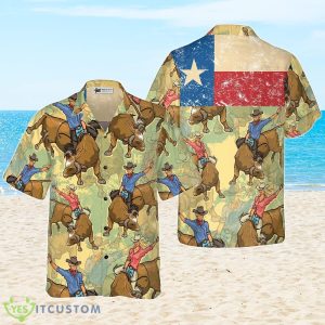 Rodeo Texas Flag Hawaiian Shirt Stylish Texas Shirt For Texas Lovers Best Gift For Men And Women Product Photo 2