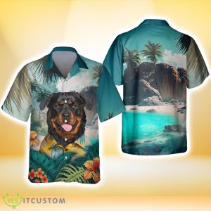 Rottweiler All Printed 3D Hawaiian Shirt For Dog Lover Product Photo 3