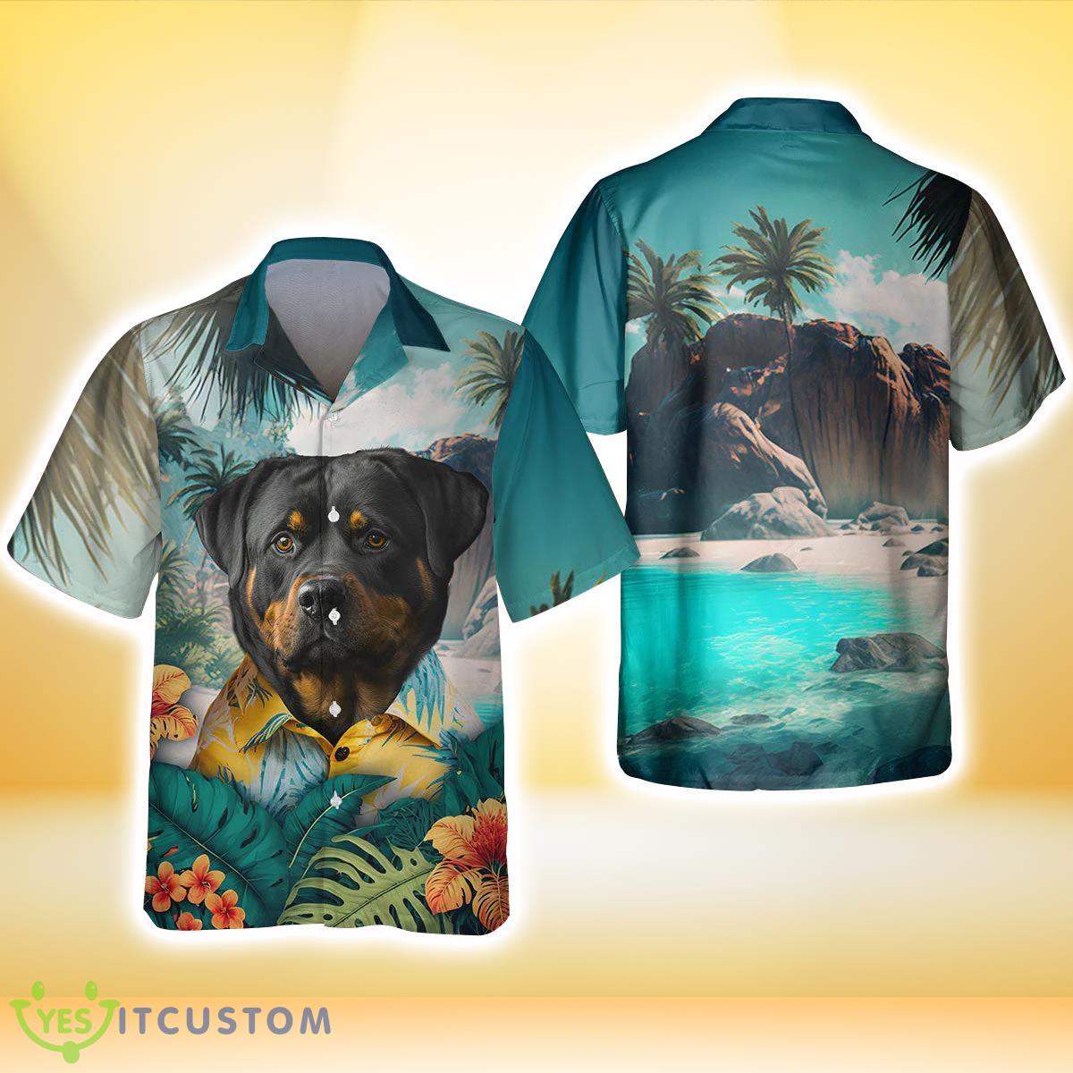 Rottweiler All Printed 3D Hawaiian Shirt For Men Women 3 Rottweiler All Printed 3D Hawaiian Shirt For Men Women Product Photo 3