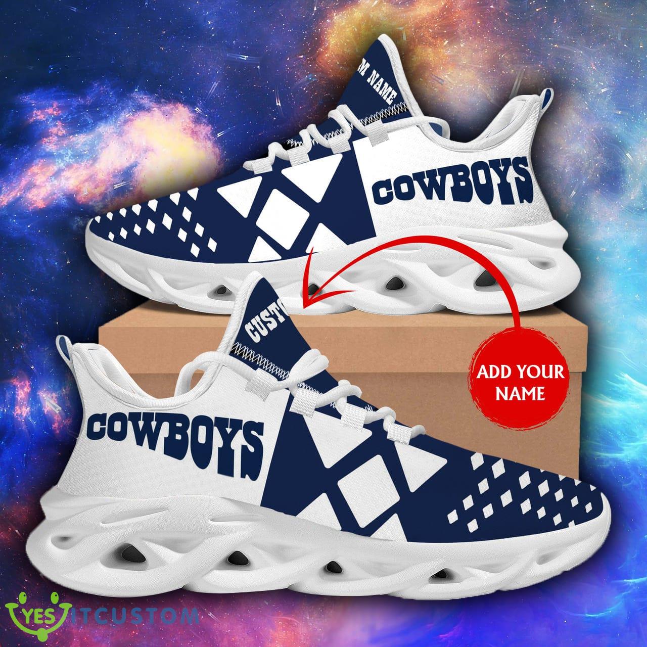 Running Sneakers Dallas Cowboys Logo Max Soul Shoes Custom Name - Dallas Cowboys Custom Custom Max Soul Shoes_1