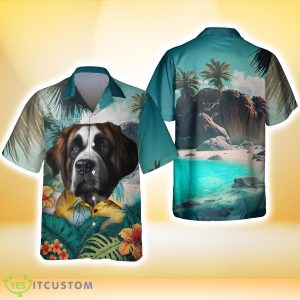 Saint Bernard All Printed 3D Hawaiian Shirt For Dog Lover 5 Saint Bernard All Printed 3D Hawaiian Shirt For Dog Lover Product Photo 3