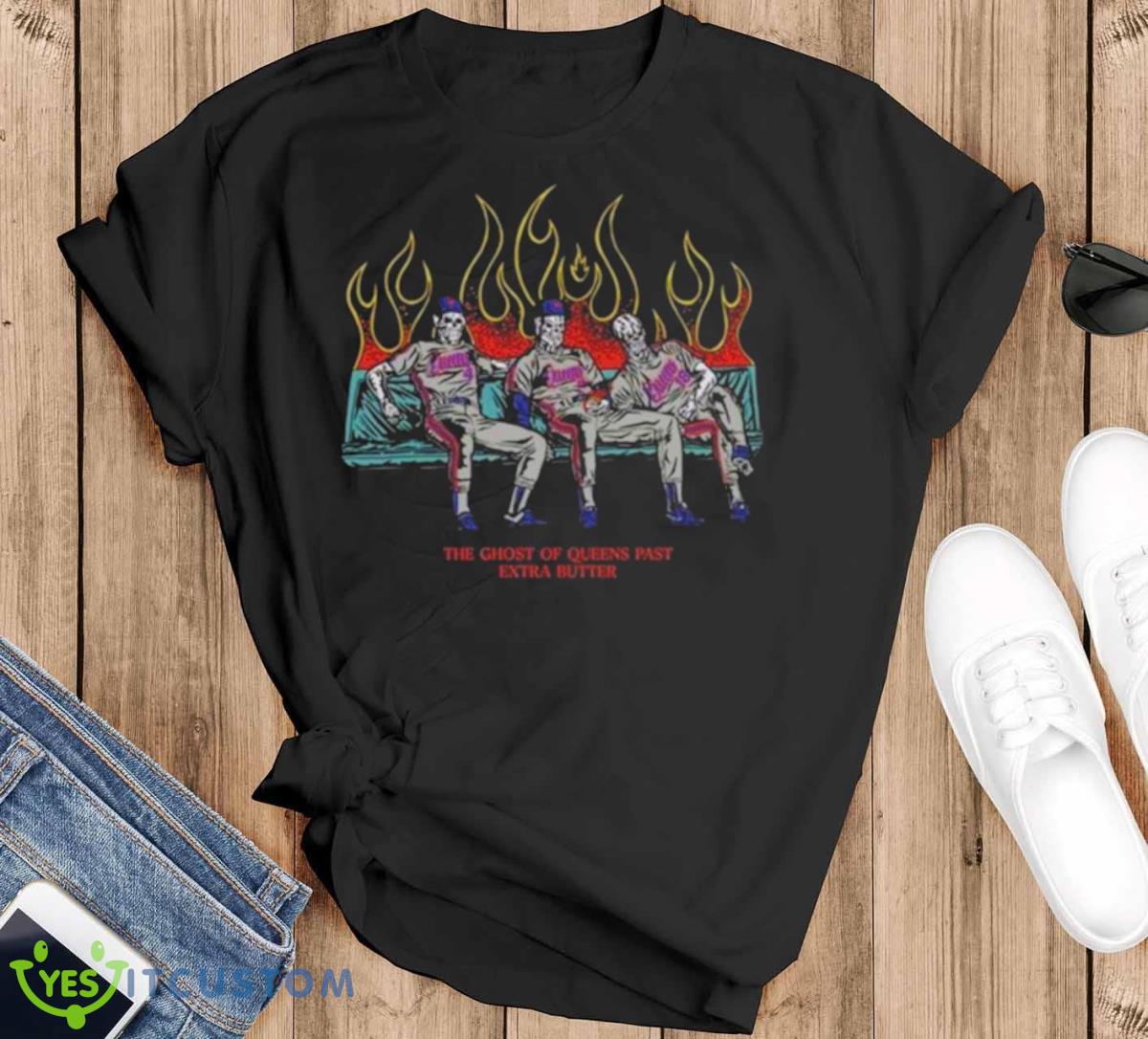 Sam The Ghost Of Queens Past Extra Butter Shirt 10 Sam The Ghost Of Queens Past Extra Butter Shirt - Black T-Shirt