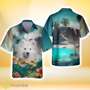 Samoyed All Printed 3D Hawaiian Shirt For Dog Lover Product Photo 2