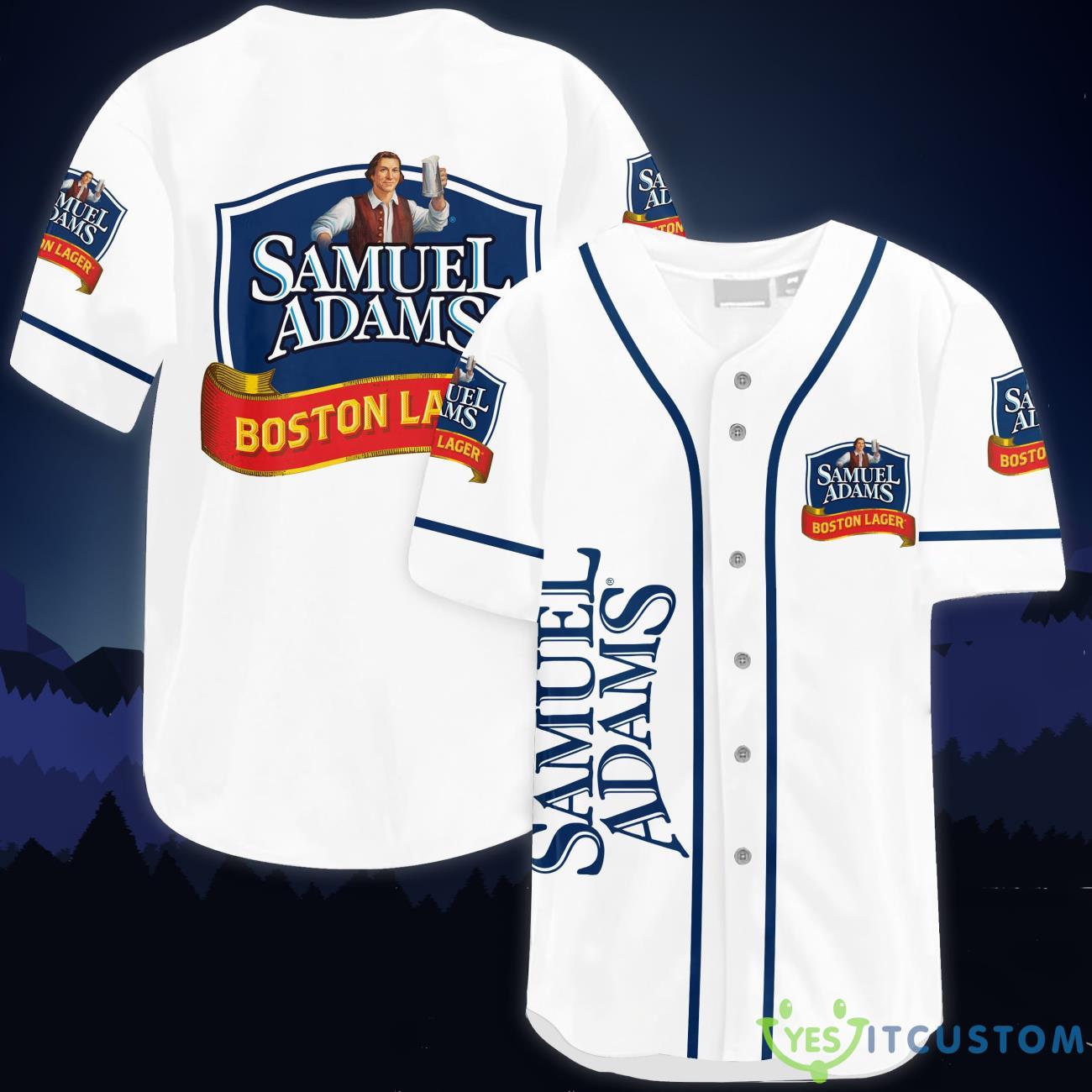 Samuel Adams Baseball Jersey Shirt 3 Samuel Adams Baseball Jersey Shirt Product Photo 1