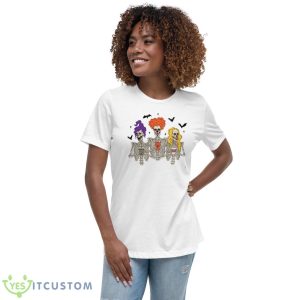 Sanderson Sister Skeleton Shirt, Halloween Shirt - Women's Relaxed Short Sleeve Jersey Tee