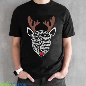 Santa's Reindeers Sweatshirt Reindeer Names Sweatshirt Christmas Reindeer Sweatshirt Family Christmas Sweater Christmas GiftHoliday Tee 7 Santa's Reindeers Sweatshirt Reindeer Names Sweatshirt Christmas Reindeer Sweatshirt Family Christmas Sweater Christmas GiftHoliday Tee - Black Unisex T-Shirt