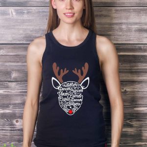 Santa's Reindeers Sweatshirt Reindeer Names Sweatshirt Christmas Reindeer Sweatshirt Family Christmas Sweater Christmas GiftHoliday Tee 8 Santa's Reindeers Sweatshirt Reindeer Names Sweatshirt Christmas Reindeer Sweatshirt Family Christmas Sweater Christmas GiftHoliday Tee - Ladies Tank Top