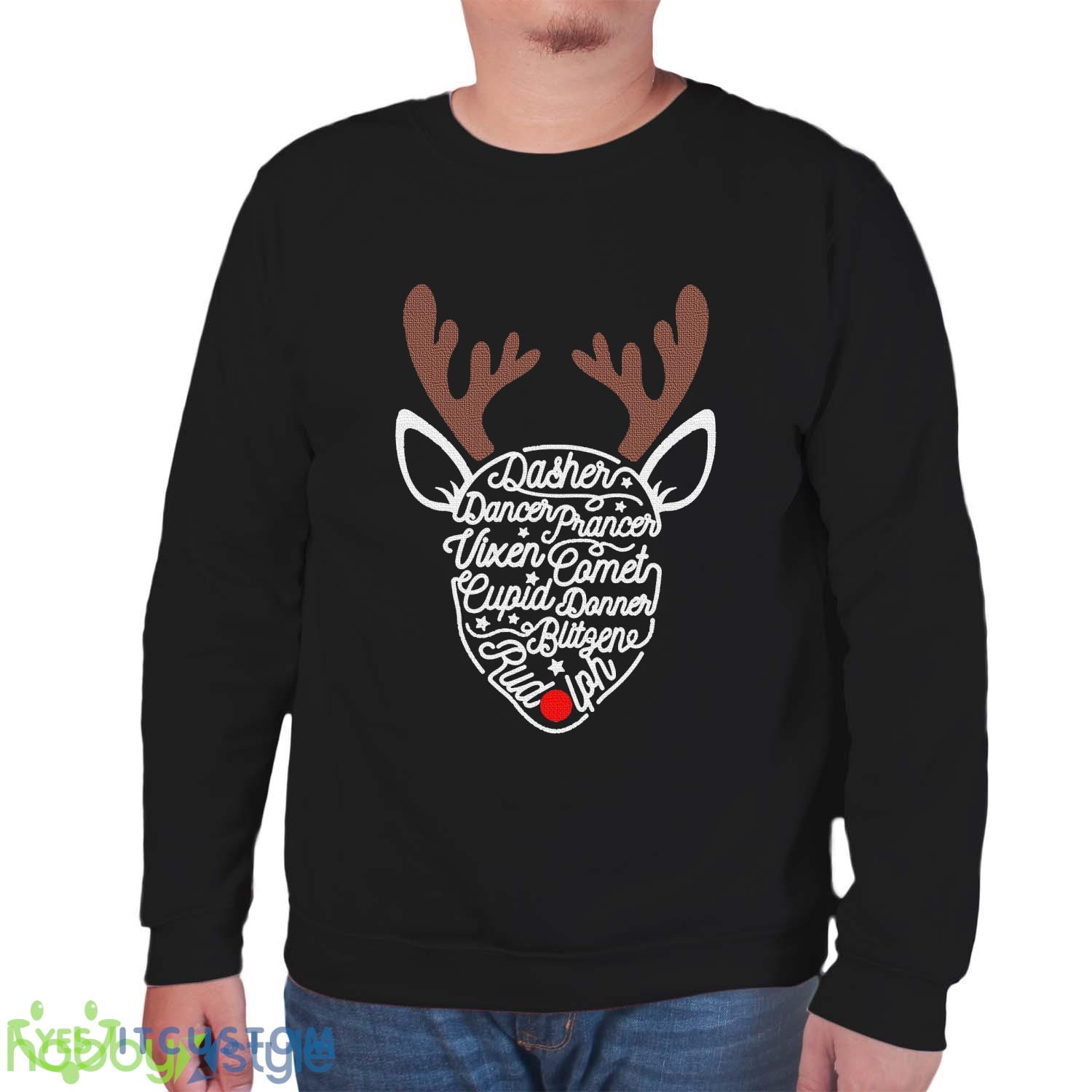 Santa's Reindeers Sweatshirt Reindeer Names Sweatshirt Christmas Reindeer Sweatshirt Family Christmas Sweater Christmas GiftHoliday Tee 6 Santa's Reindeers Sweatshirt Reindeer Names Sweatshirt Christmas Reindeer Sweatshirt Family Christmas Sweater Christmas GiftHoliday Tee - Unisex Sweatshirt