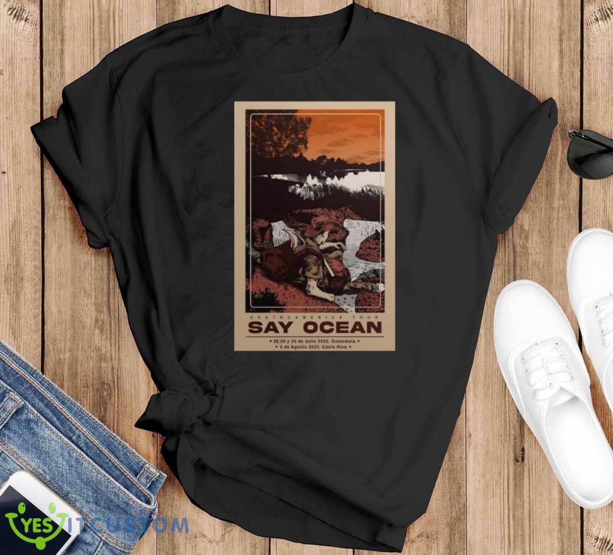 Say Ocean Aug 05 2023 Costa Rica Poster Shirt Product Photo 1