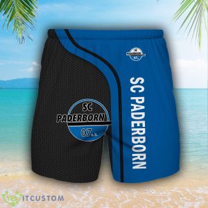 SC Paderborn Logo Bundesliga Hawaiian Shirt And Short For Fans Product Photo 1